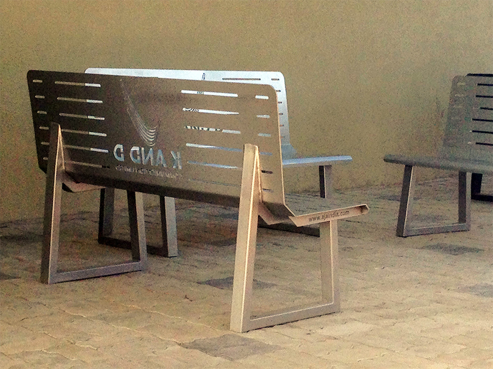 Stainless Steel Street Bench