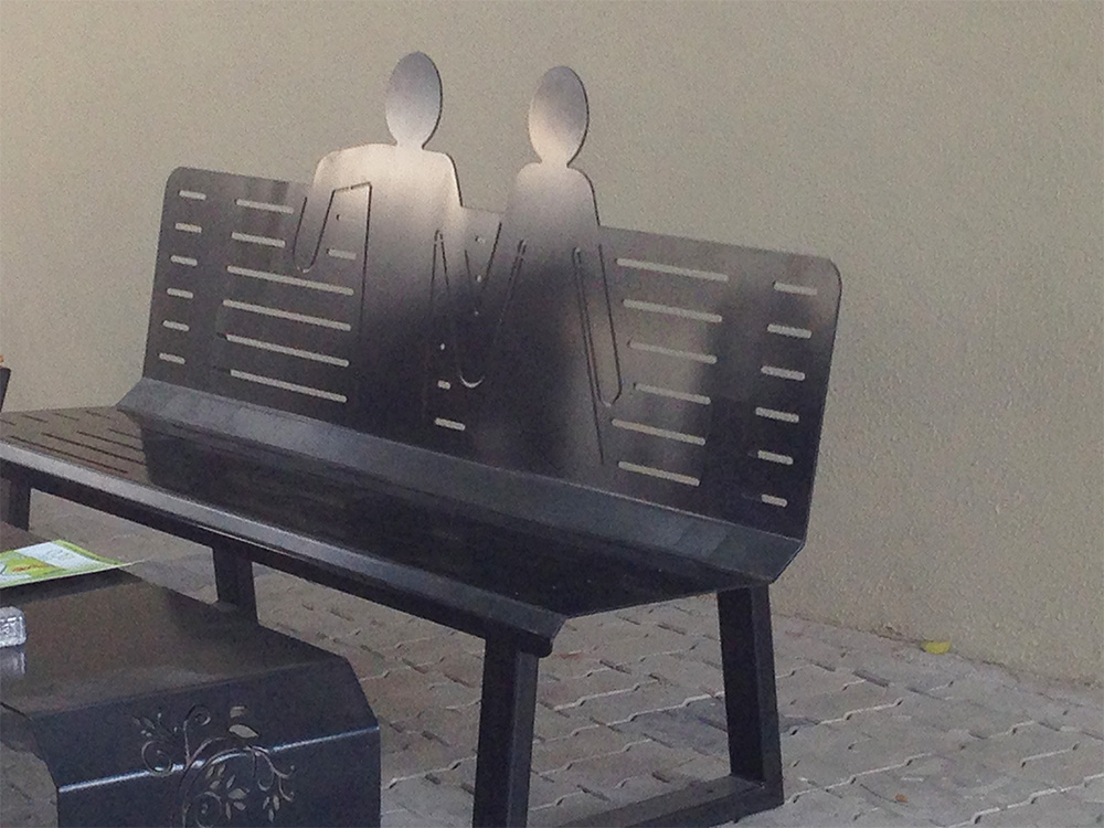 Customised Wooden Top Bench