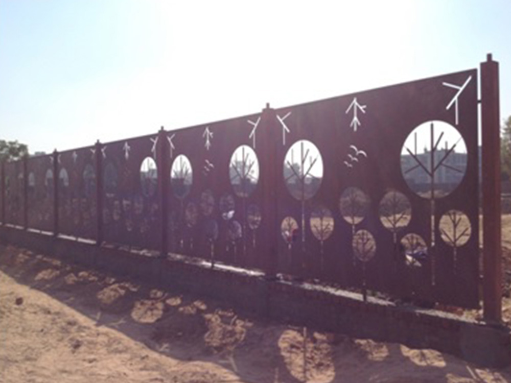 CNC Laser Cut Outdoor Metal Screen Garden Partition Panel